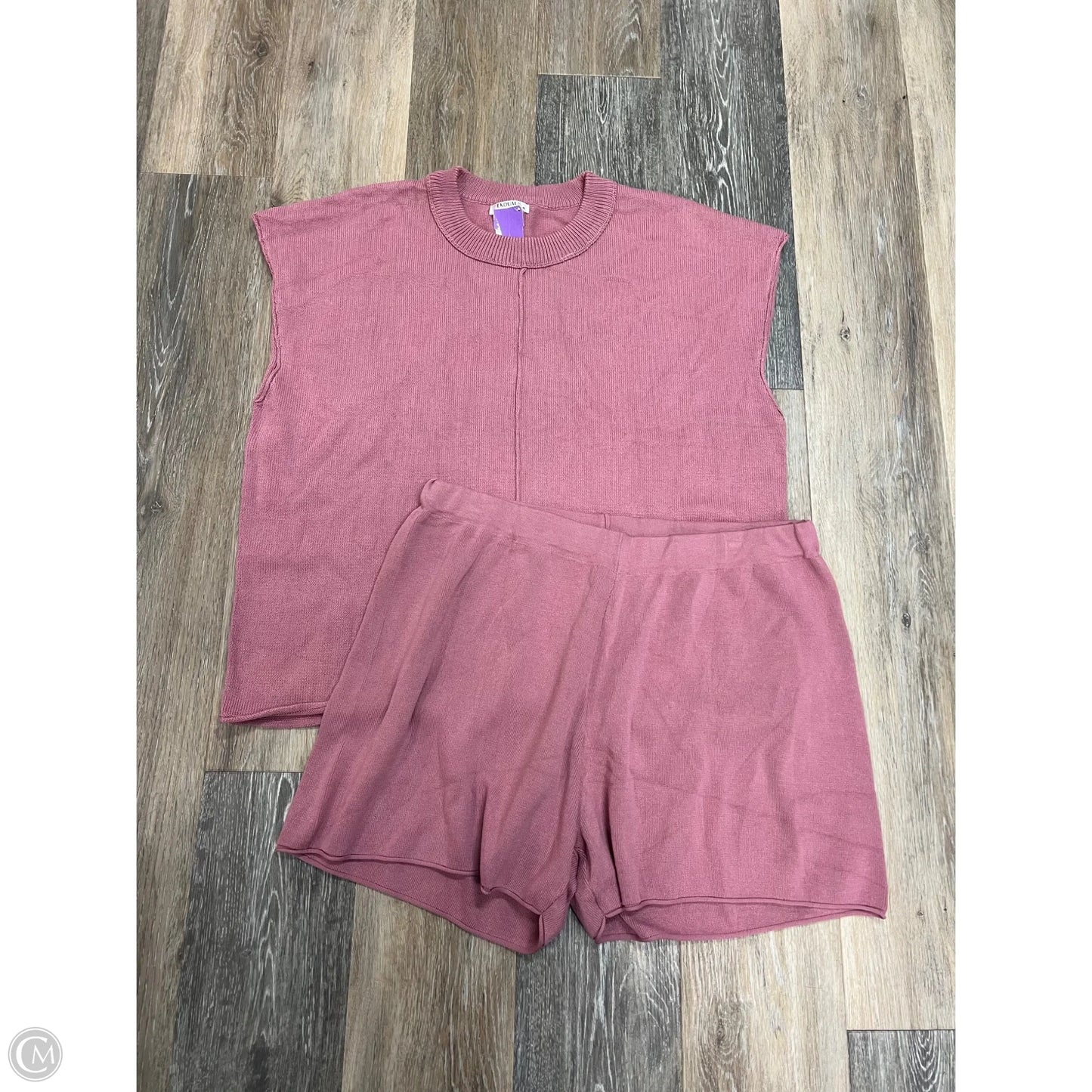 Shorts Set By Ekouaer In Pink, Size: Xl