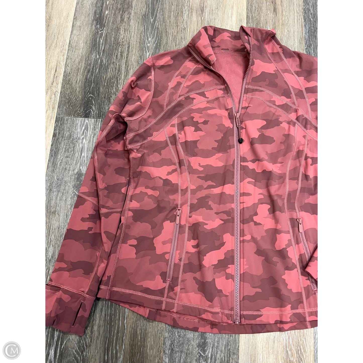 Athletic Jacket By Lululemon In Camouflage, Size: 18