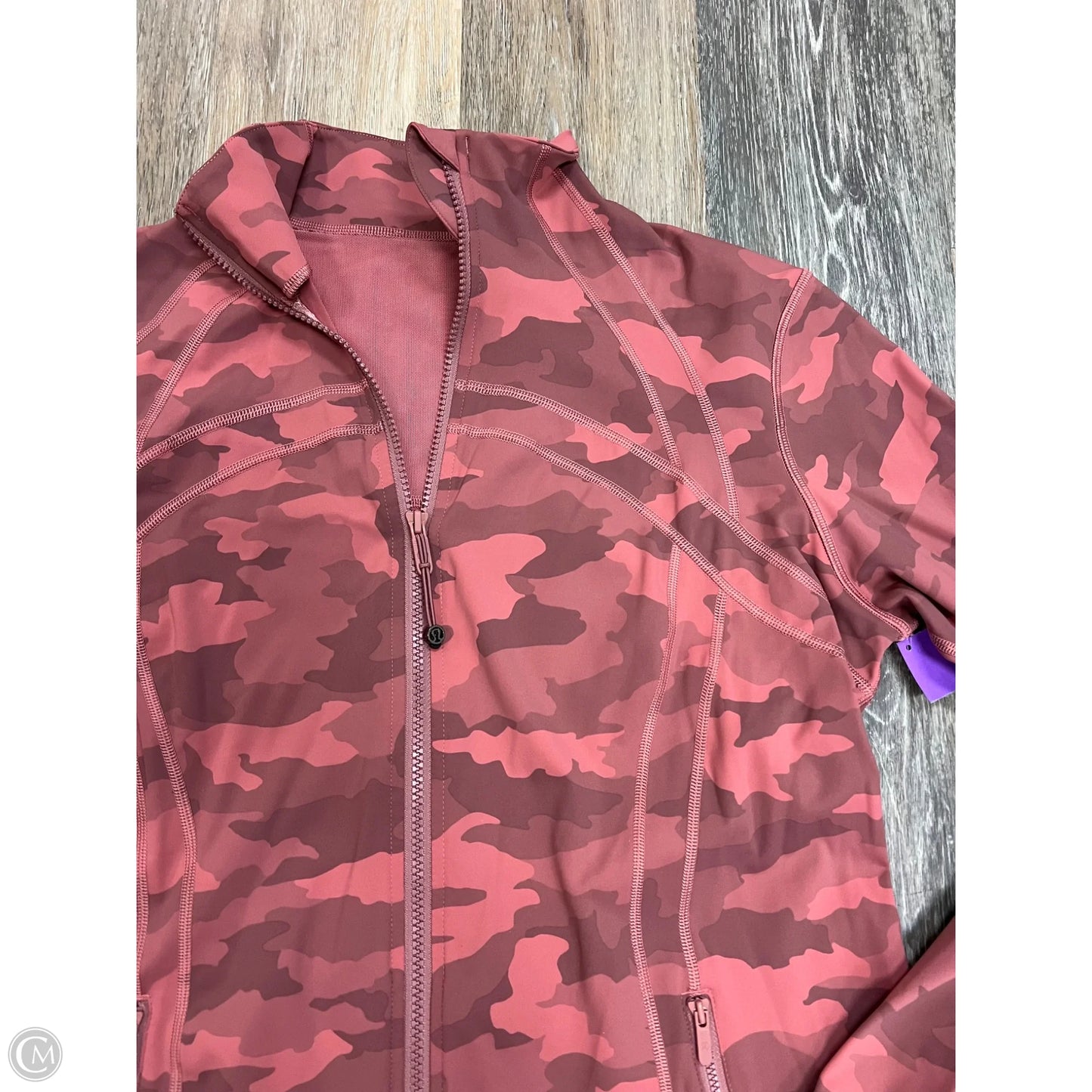 Athletic Jacket By Lululemon In Camouflage, Size: 18
