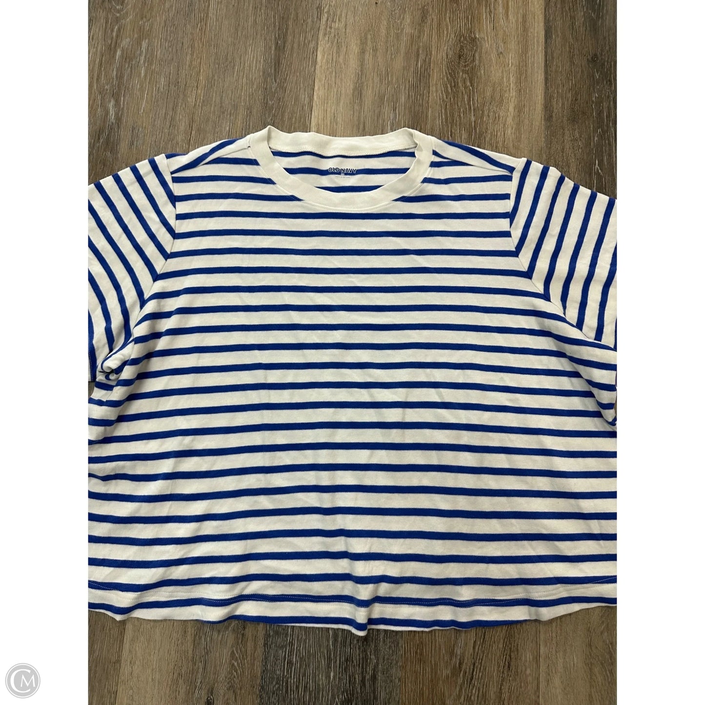 Top Short Sleeve By Old Navy In Striped Pattern, Size: 2x