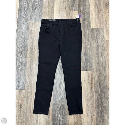 Jeans Skinny By Flying Monkey In Black Denim, Size: 16