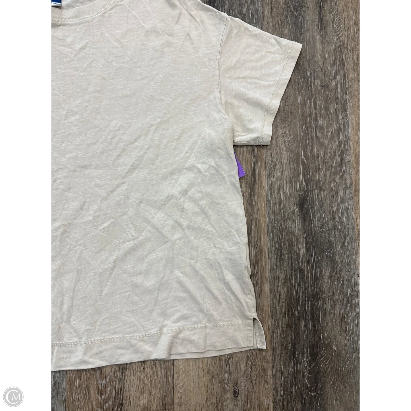 Top Short Sleeve By Old Navy In Tan, Size: Xl