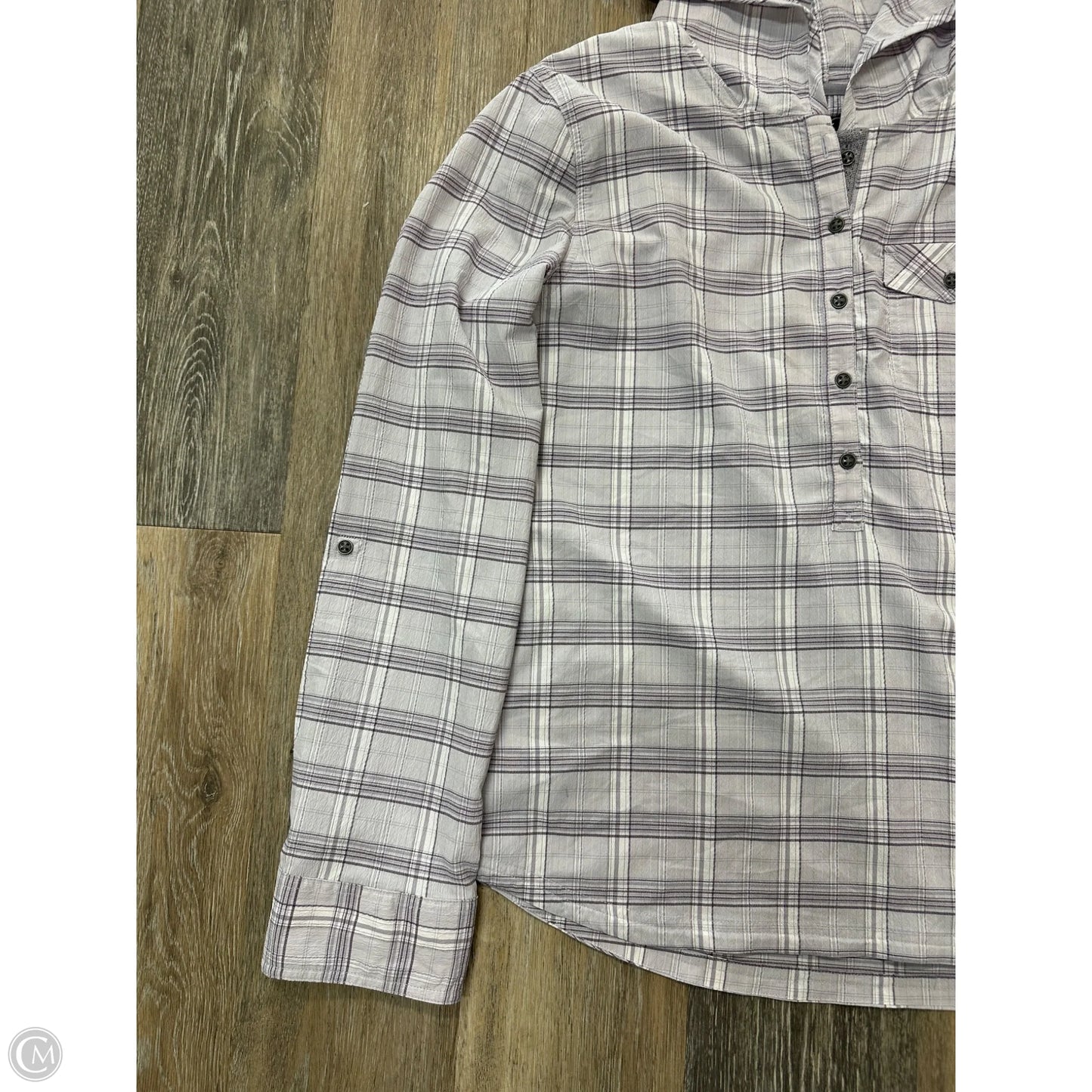 Blouse Long Sleeve By Prana In Purple, Size: Xl