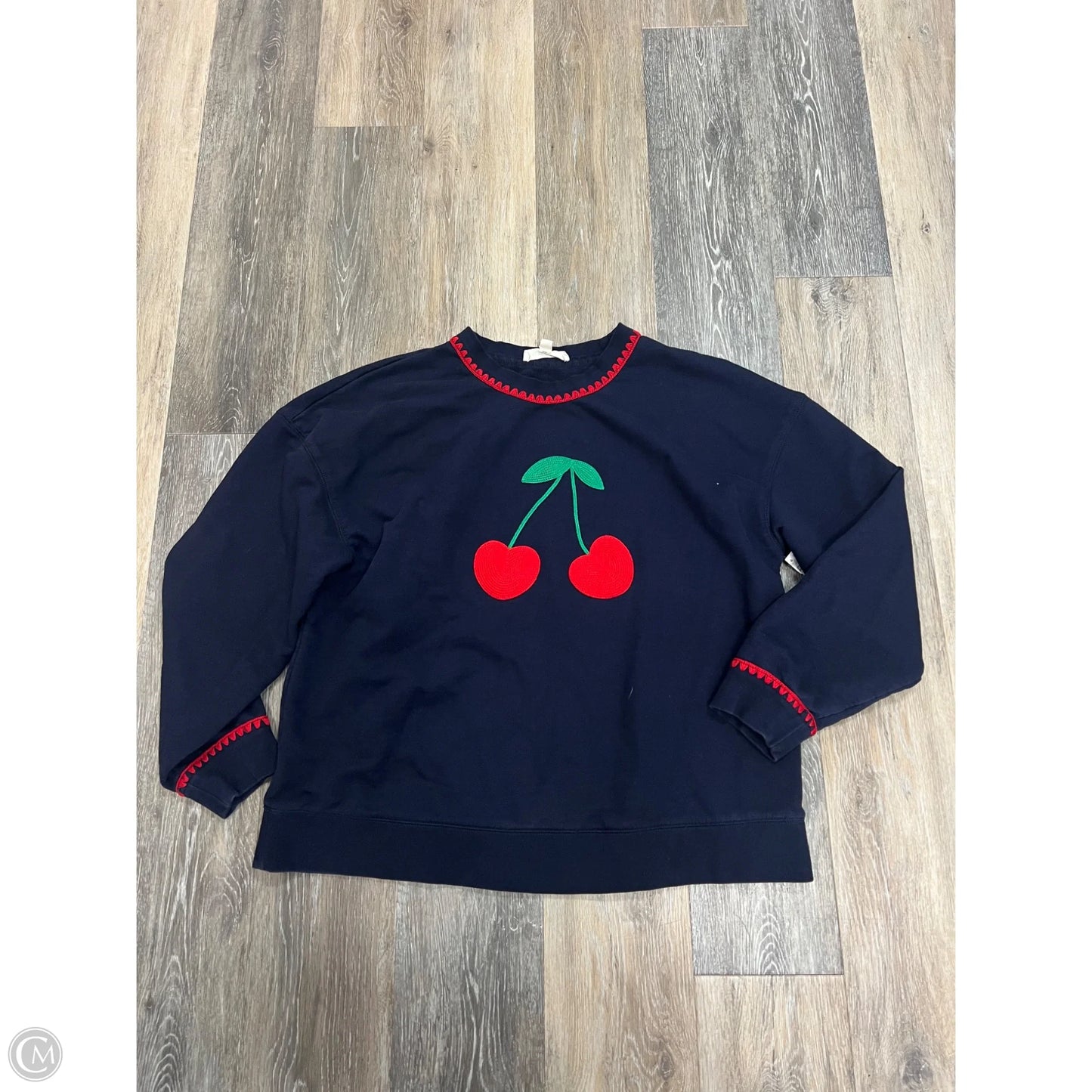 Sweatshirt Crewneck By Boden In Blue, Size: L