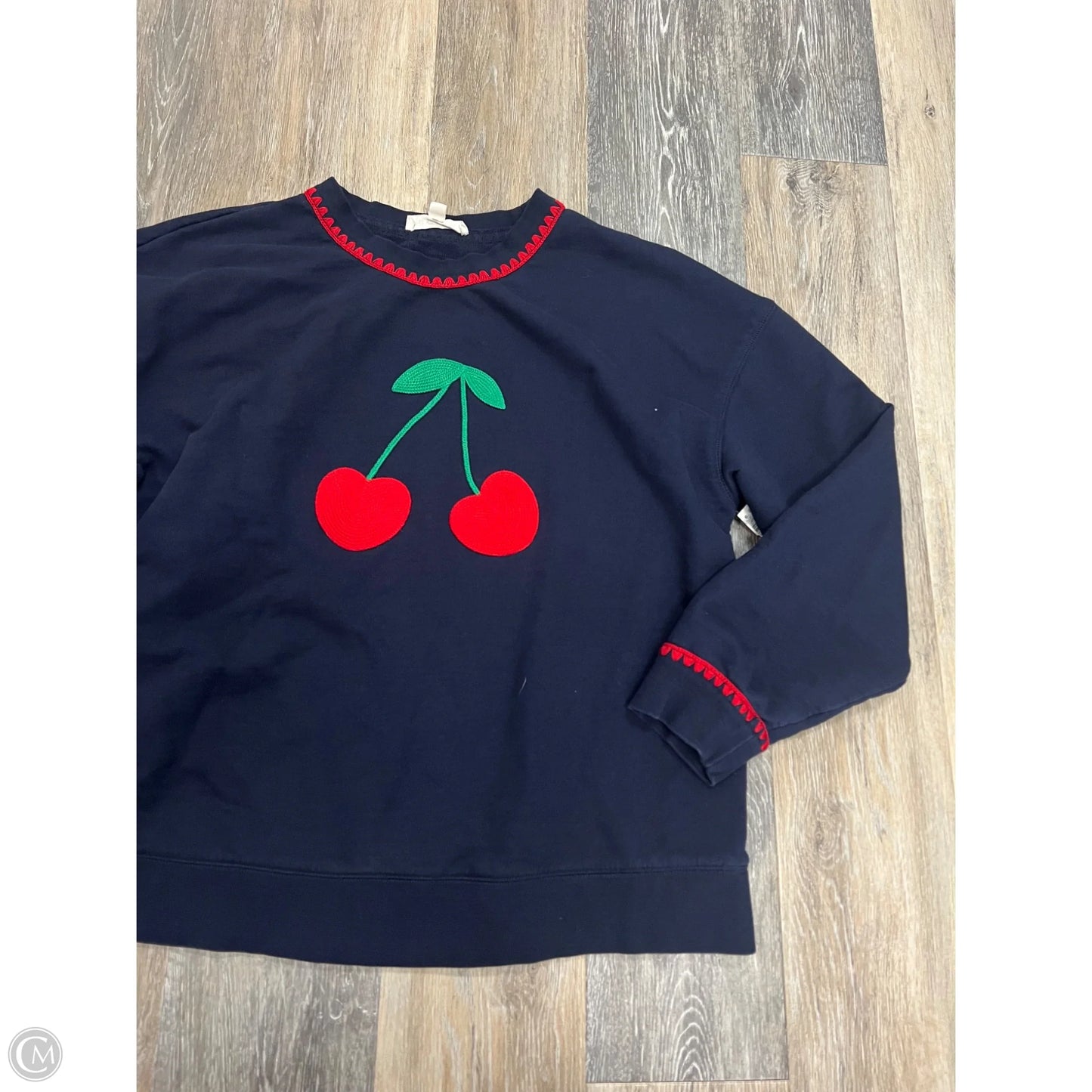Sweatshirt Crewneck By Boden In Blue, Size: L
