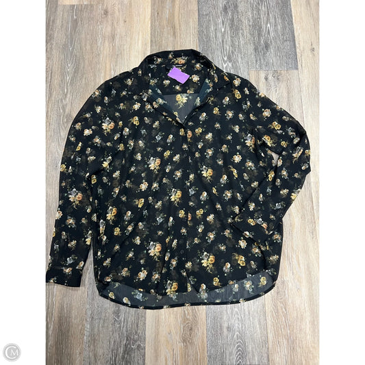 Blouse Long Sleeve By The Kooples In Black, Size: L