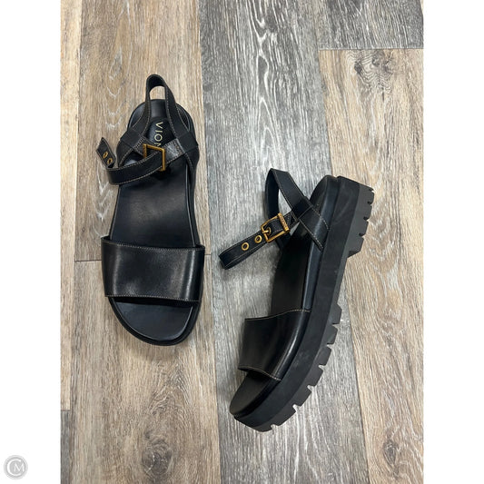 Sandals Flats By Vionic In Black, Size: 8