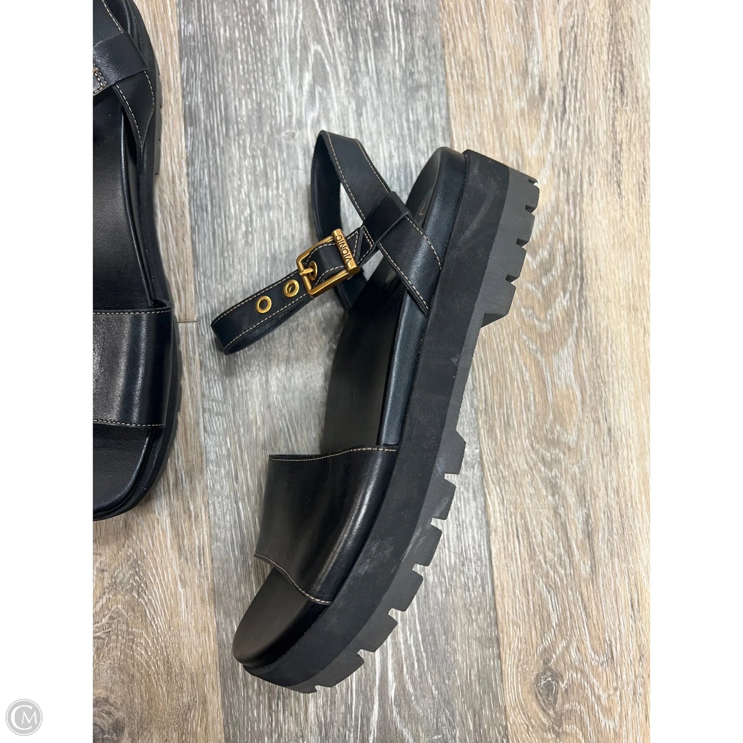 Sandals Flats By Vionic In Black, Size: 8
