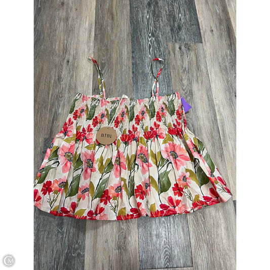 Tank Top By Bibi In Floral Print, Size: Xl