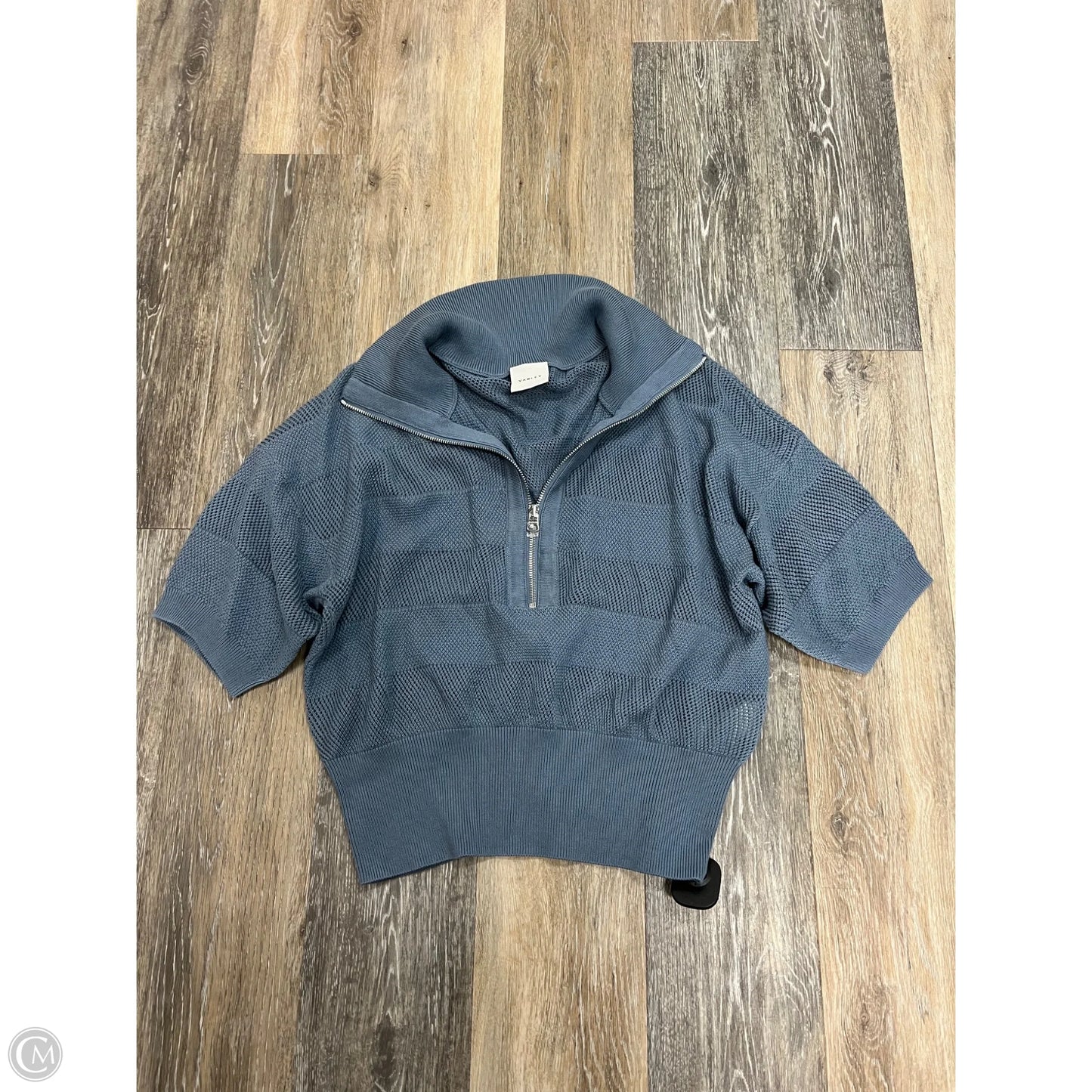 Sweater Short Sleeve By Varley In Blue, Size: M