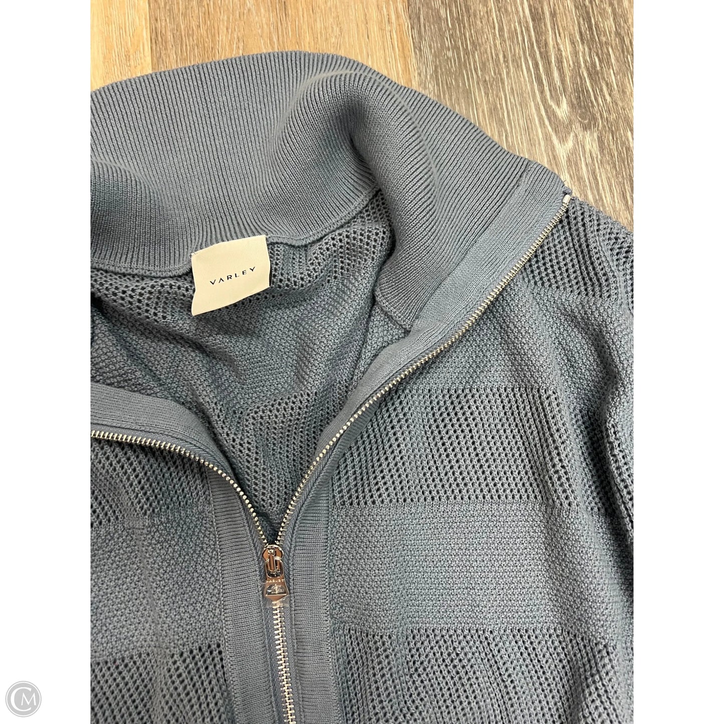 Sweater Short Sleeve By Varley In Blue, Size: M