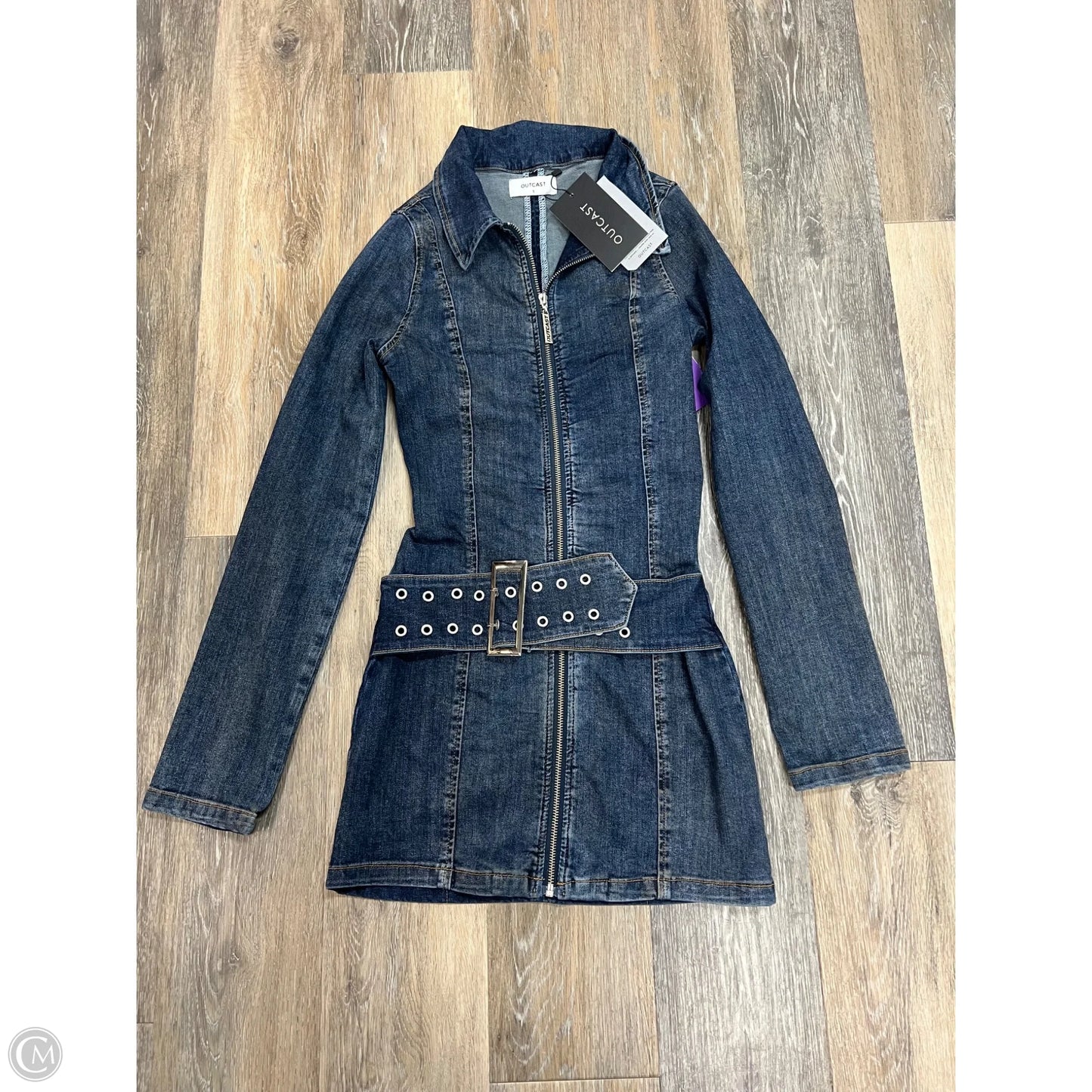 Dress Casual Short By Outcast In Blue Denim, Size: S