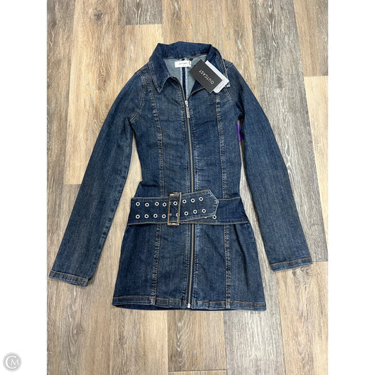 Dress Casual Short By Outcast In Blue Denim, Size: S