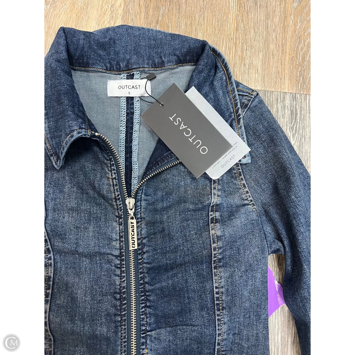 Dress Casual Short By Outcast In Blue Denim, Size: S