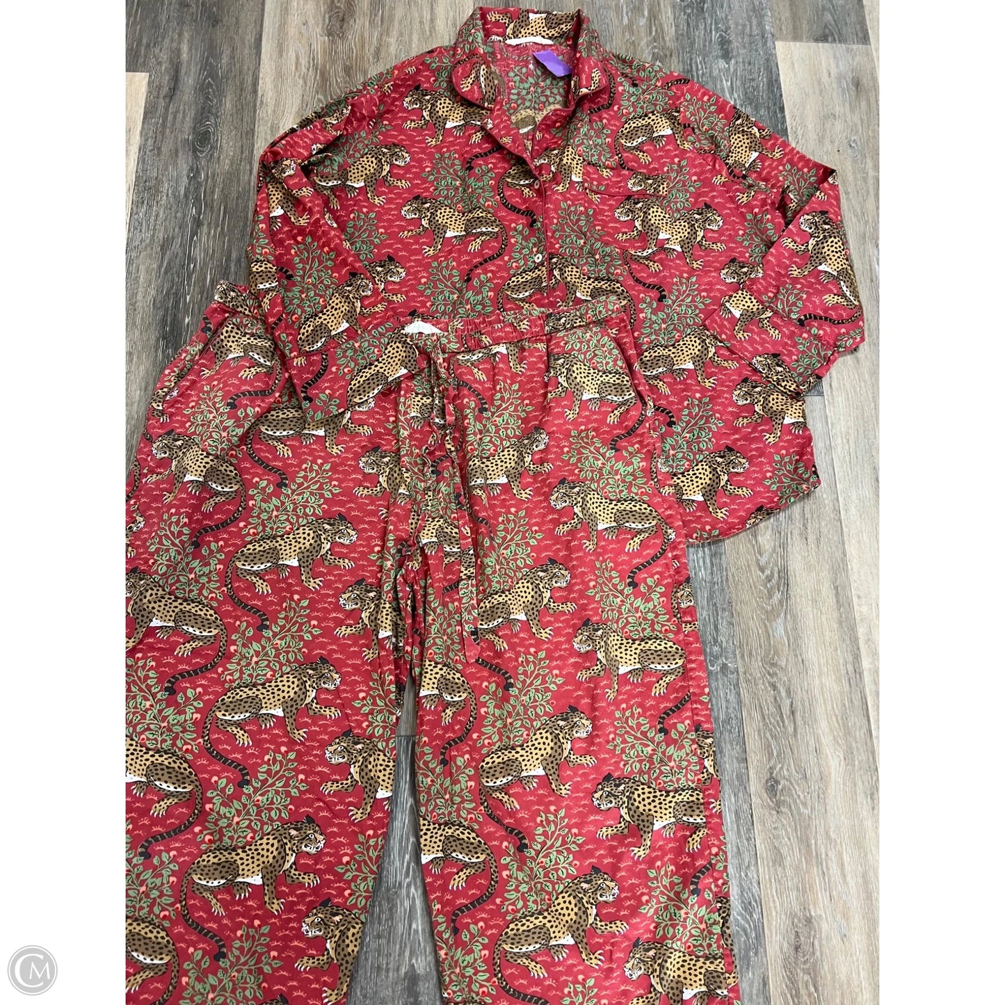 Pajamas 2pc By Printfresh In Red, Size: 3x
