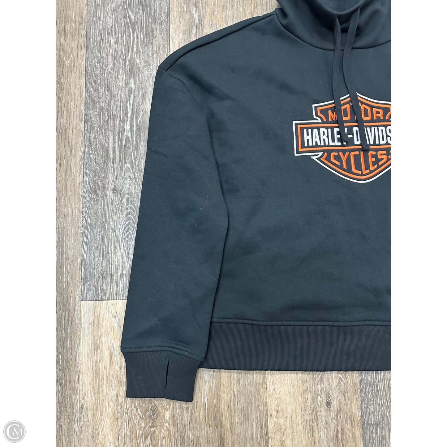 Athletic Sweatshirt Collar By Harley Davidson In Black, Size: Xl