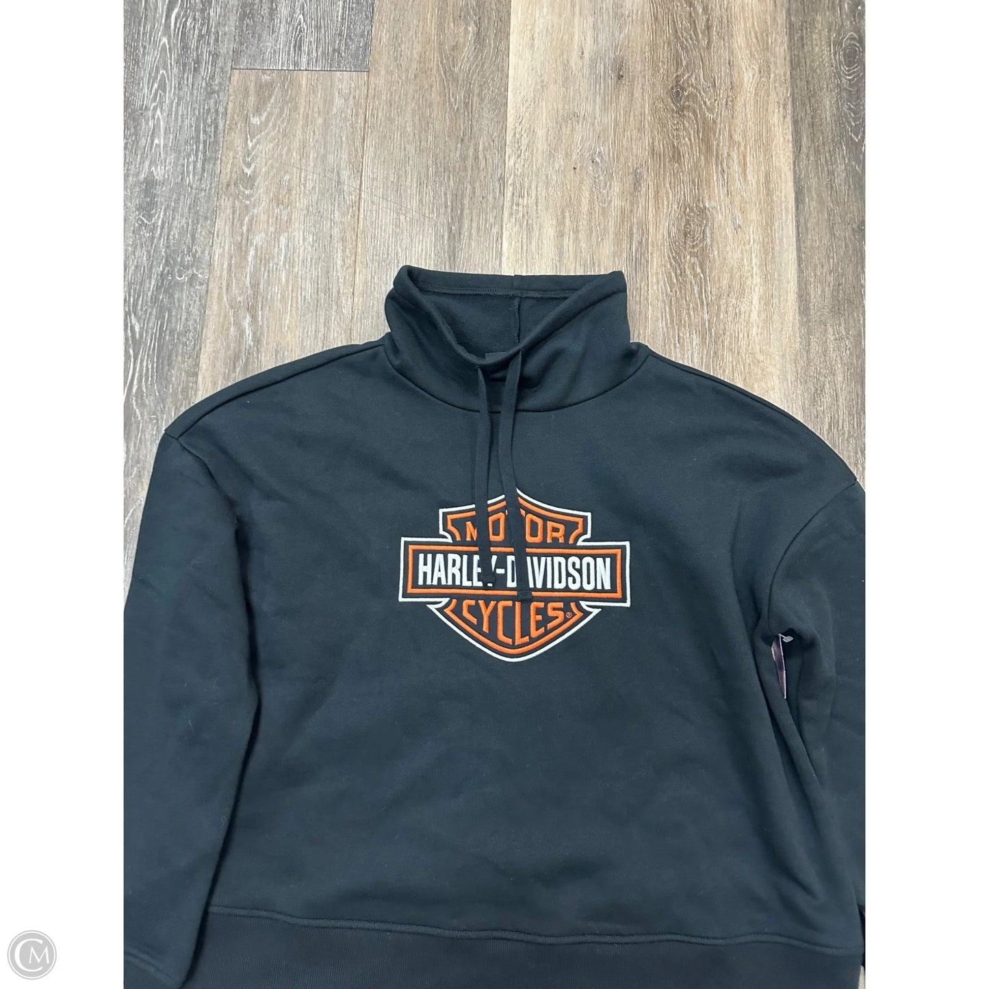 Athletic Sweatshirt Collar By Harley Davidson In Black, Size: Xl