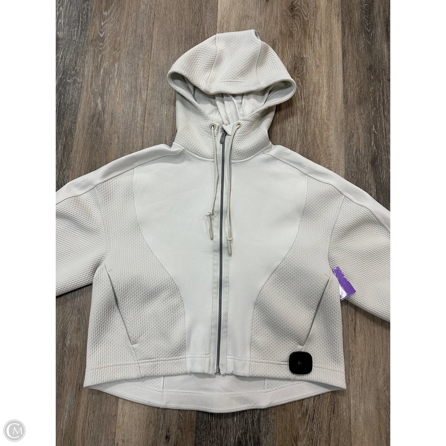 Athletic Sweatshirt Hoodie By Lululemon In White, Size: S