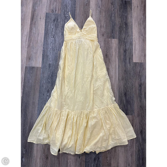 Dress Casual Maxi By Abercrombie And Fitch In Yellow, Size: L Tall