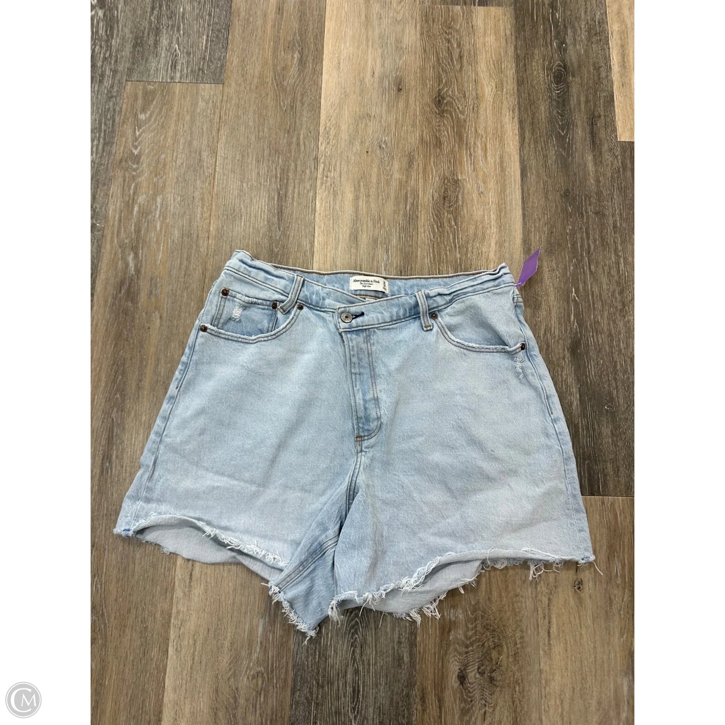 Shorts By Abercrombie And Fitch In Blue Denim, Size: 14