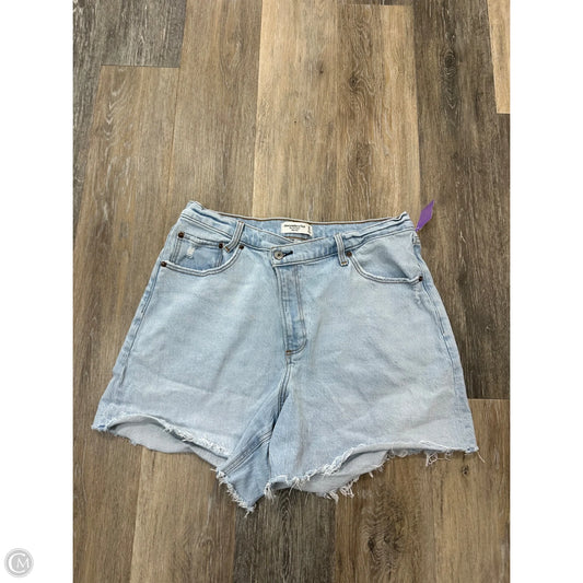 Shorts By Abercrombie And Fitch In Blue Denim, Size: 14