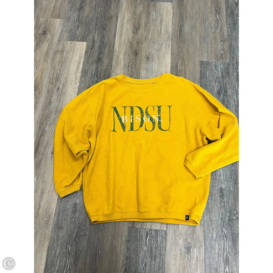 Sweatshirt Crewneck By GAMEDAY Social In Yellow, Size: L