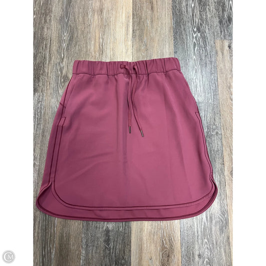 Athletic Skirt By Lululemon In Pink, Size: 10