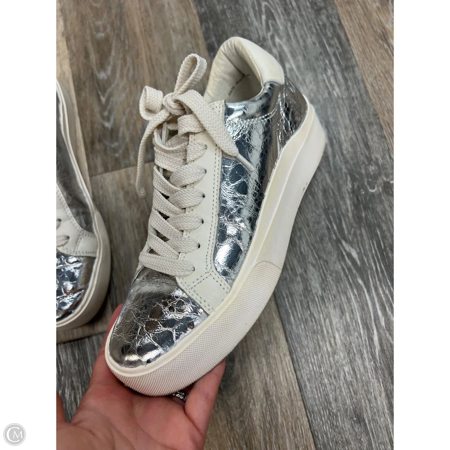 Shoes Sneakers By Dolce Vita In Silver, Size: 7.5