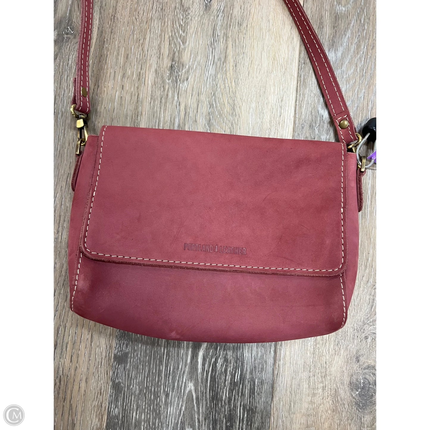 Crossbody Leather By Portland Leather, Size: Medium