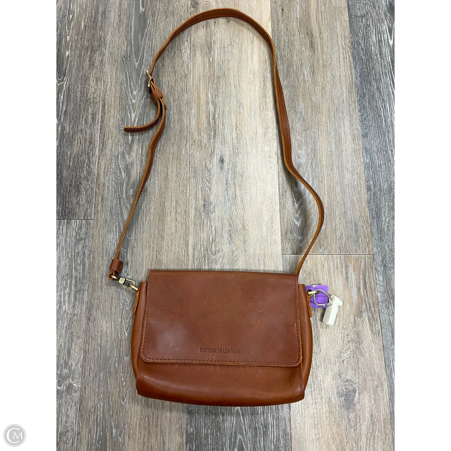 Crossbody Leather By Portland Leather, Size: Medium