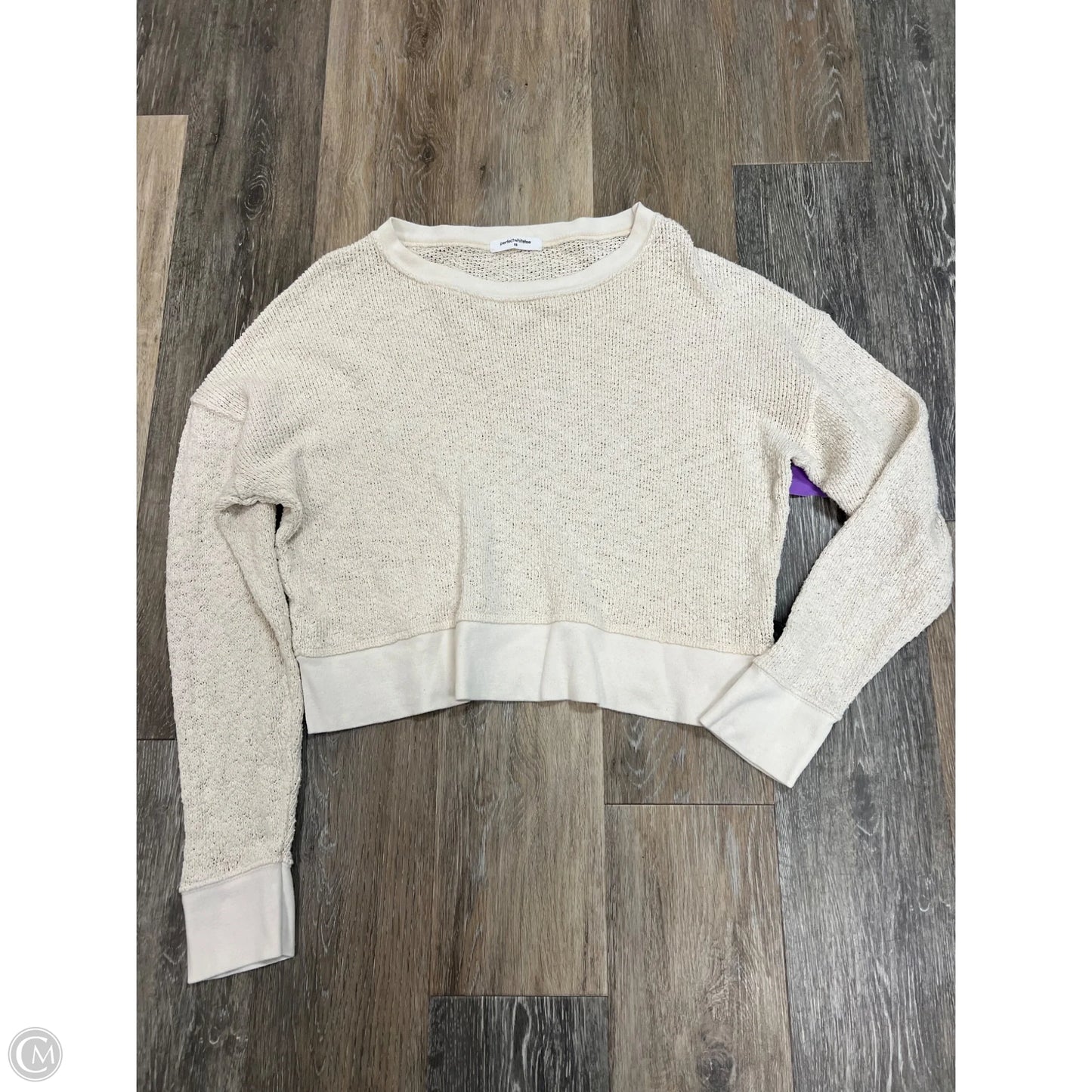 Sweater By Perfect White Tee In Cream, Size: Xs