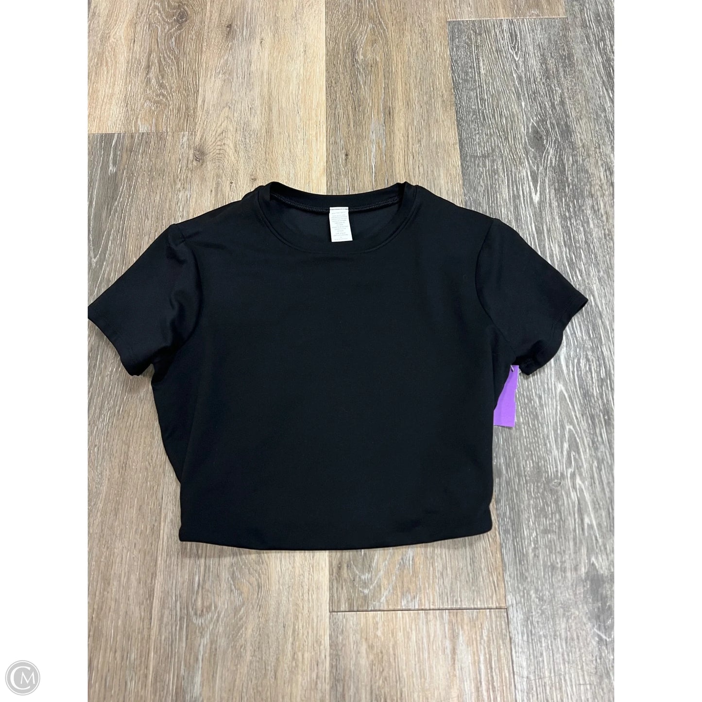 Athletic Top Short Sleeve By Alo In Black, Size: Xs