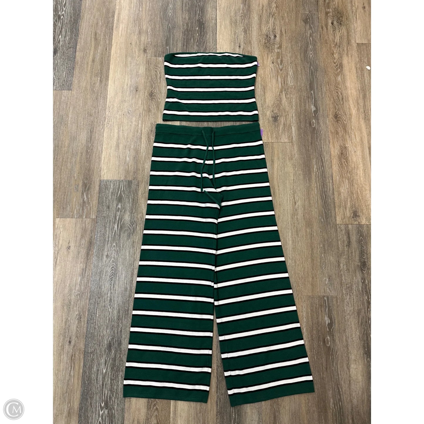 Lounge Set Pants By Le Lis In Green, Size: L