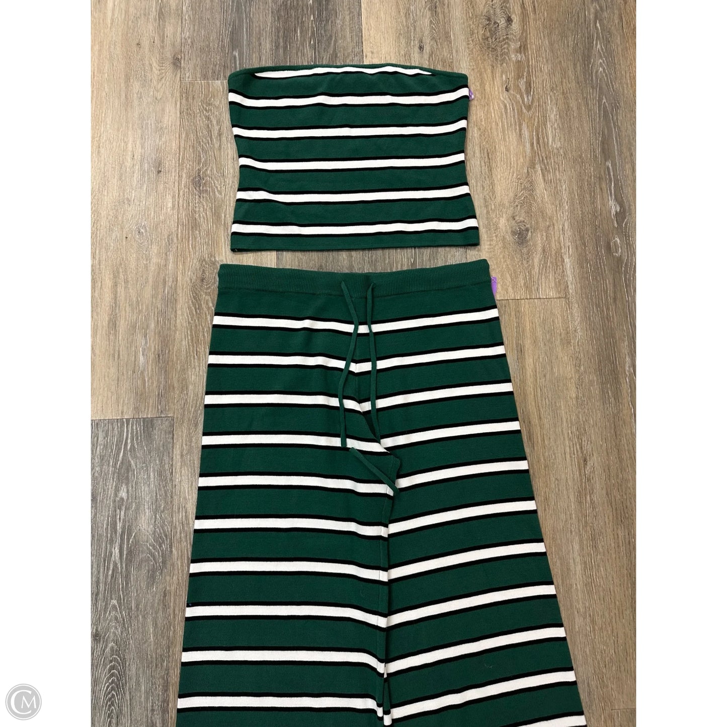 Lounge Set Pants By Le Lis In Green, Size: L