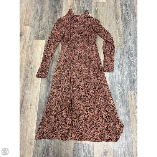 Dress Casual Maxi By Free People In Animal Print, Size: 6