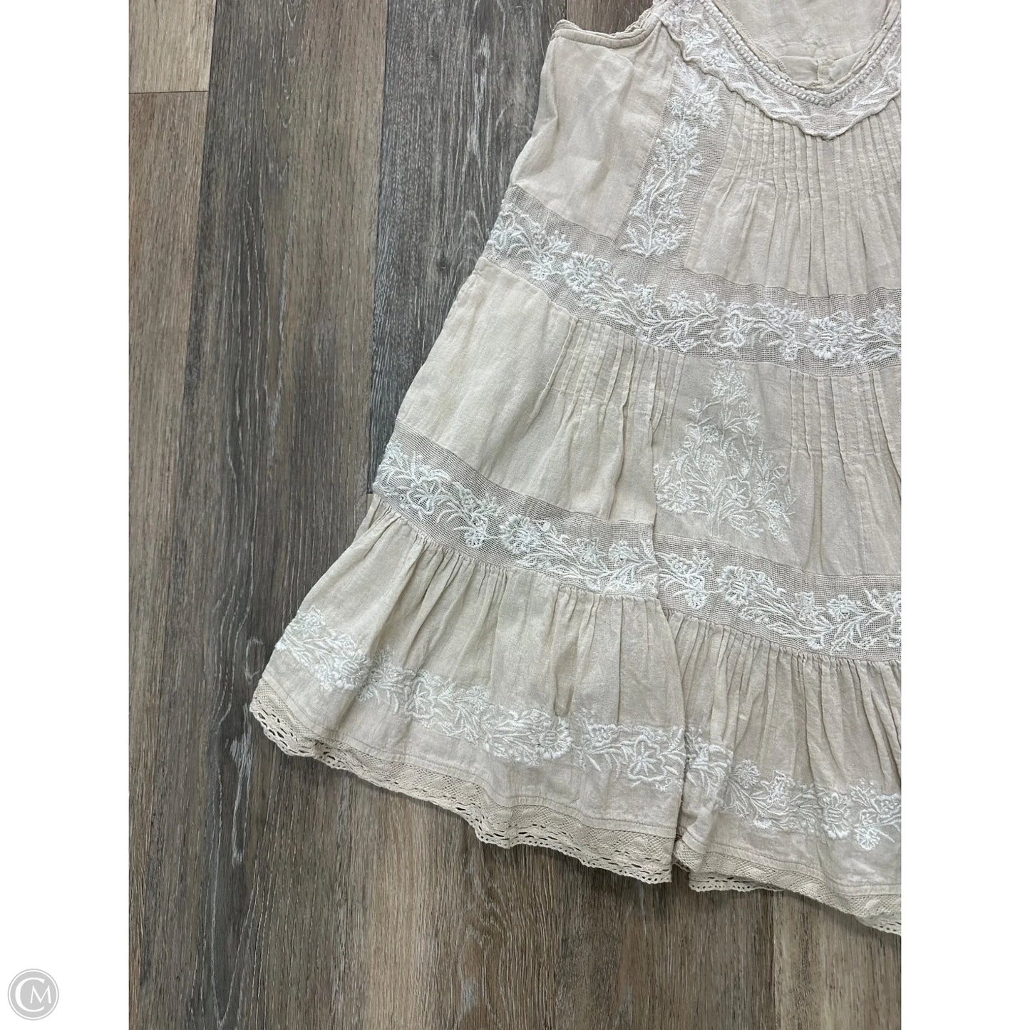 Dress Casual Short By Anthropologie In Tan, Size: S