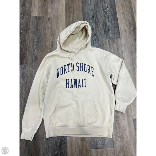 Sweatshirt Hoodie By John Galt In Cream, Size: Osfm