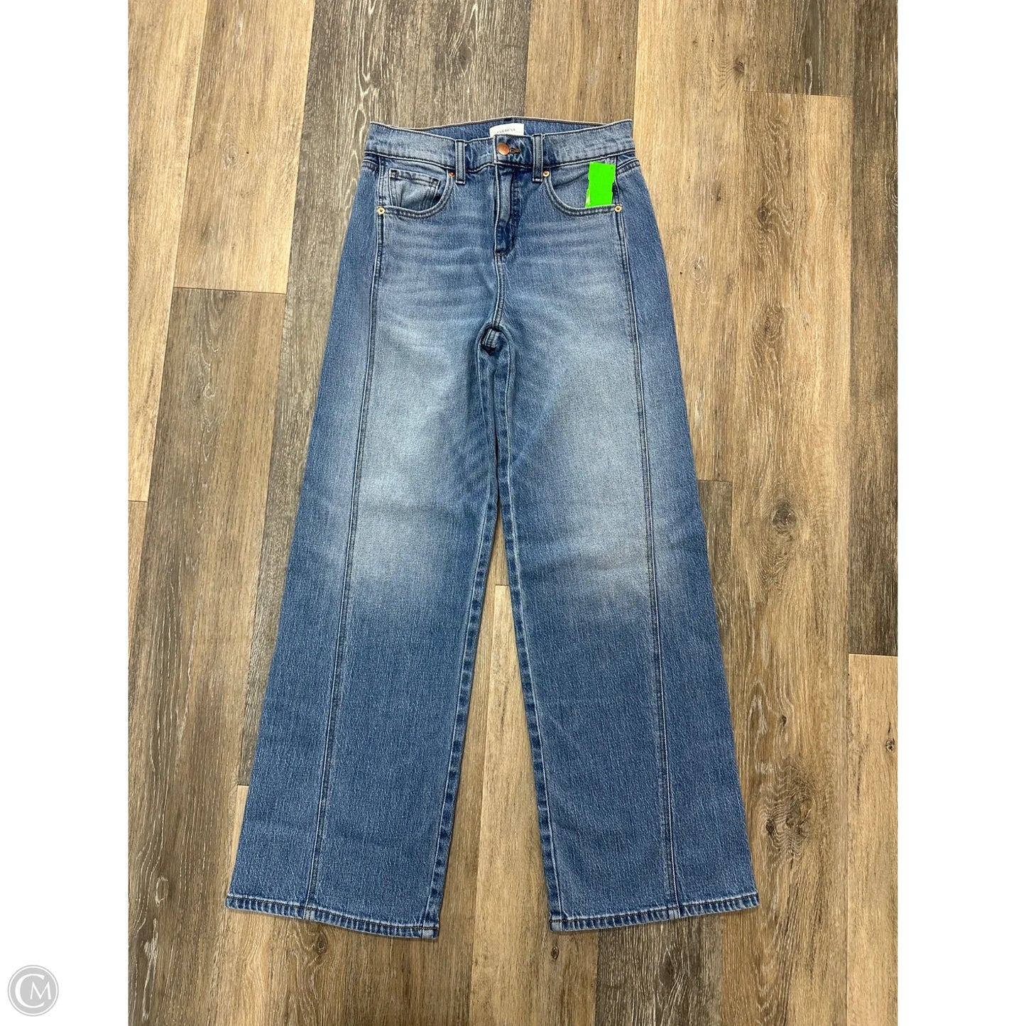 Jeans Wide Leg By Evereve In Blue Denim, Size: 6