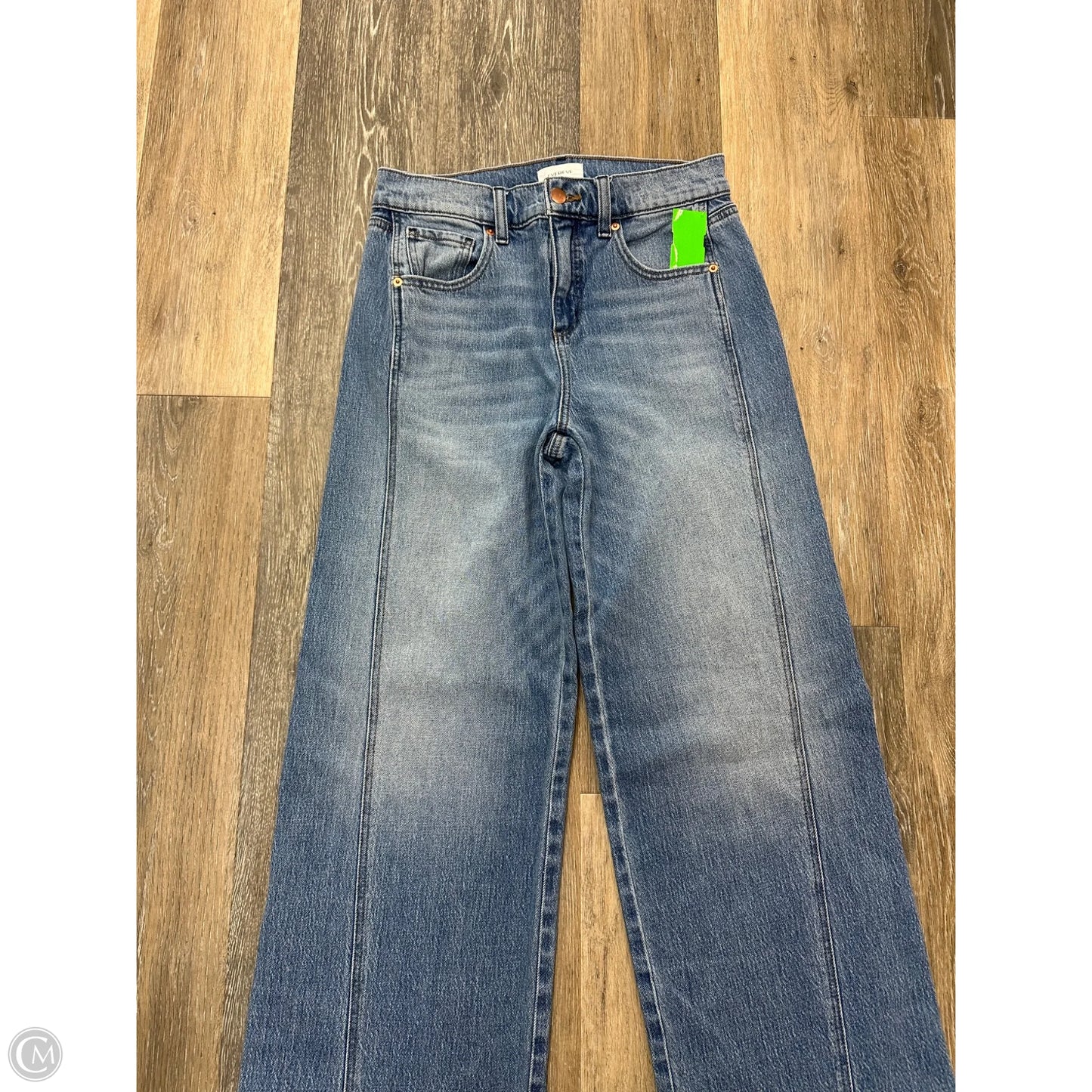 Jeans Wide Leg By Evereve In Blue Denim, Size: 6