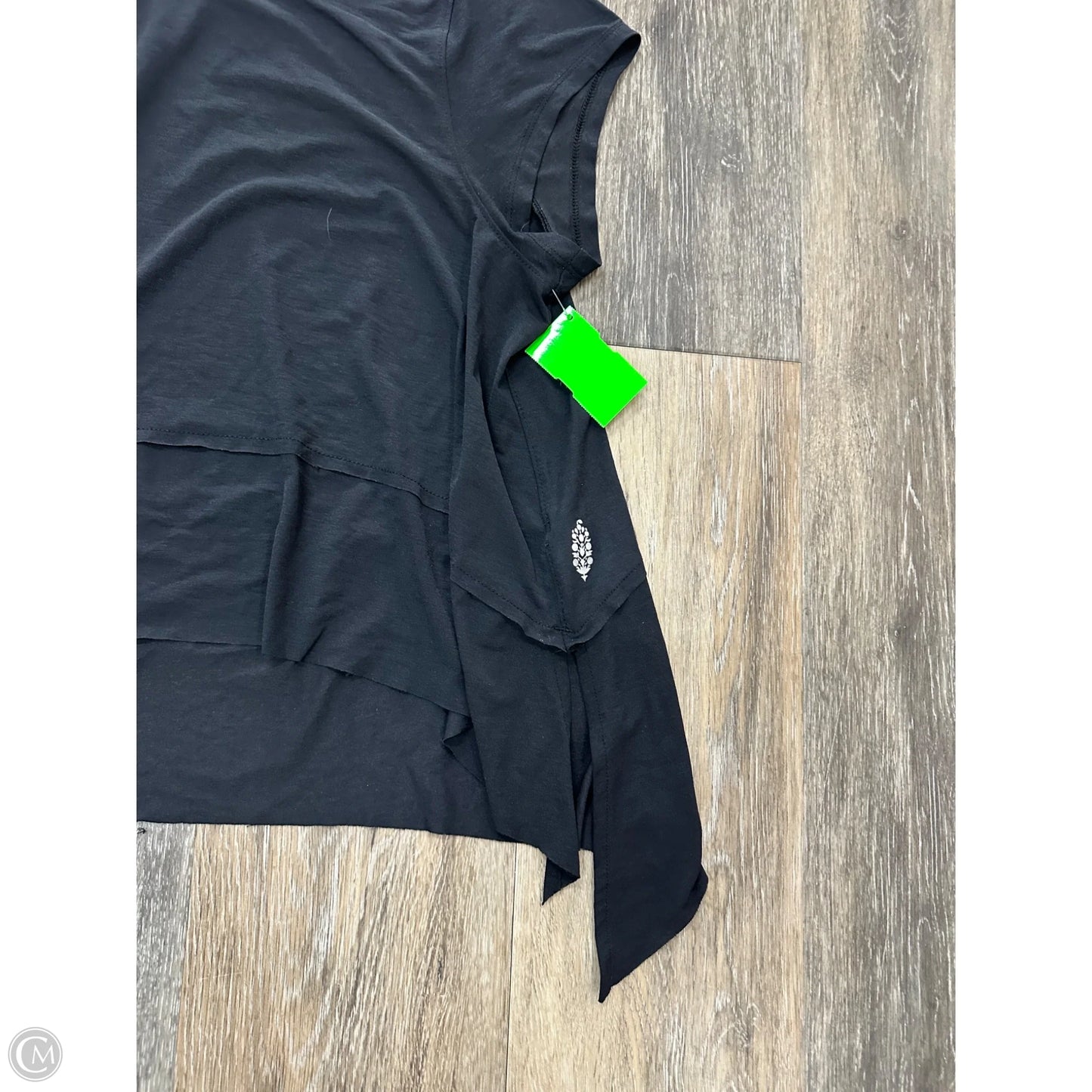 Athletic Top Short Sleeve By Free People In Black, Size: L