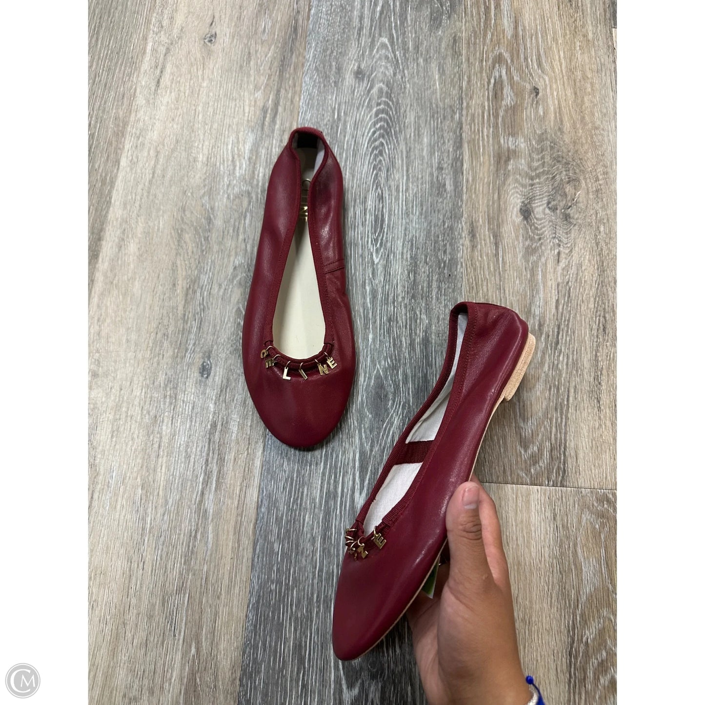 Shoes Luxury Designer By Celine In Red, Size: 8.5