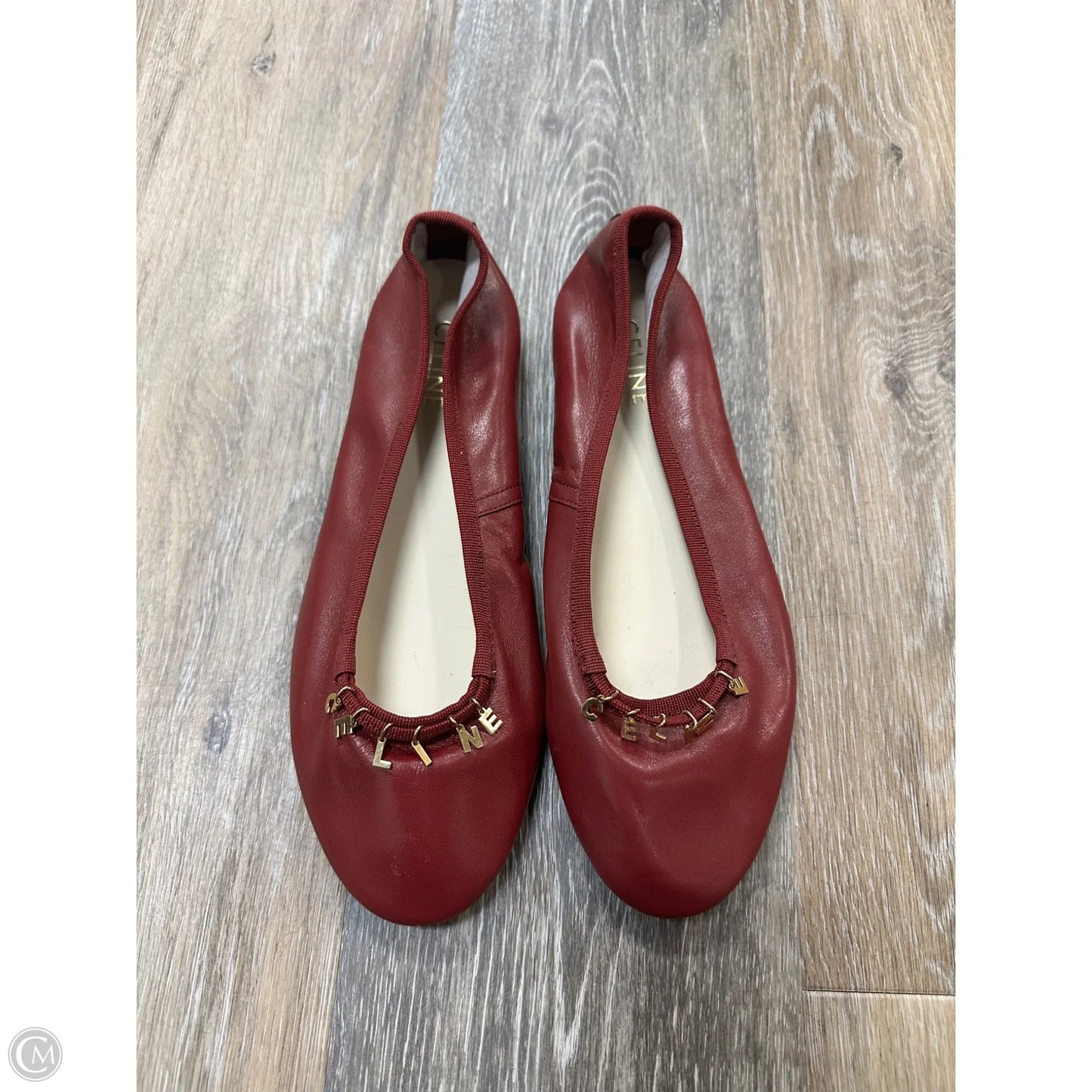 Shoes Luxury Designer By Celine In Red, Size: 8.5