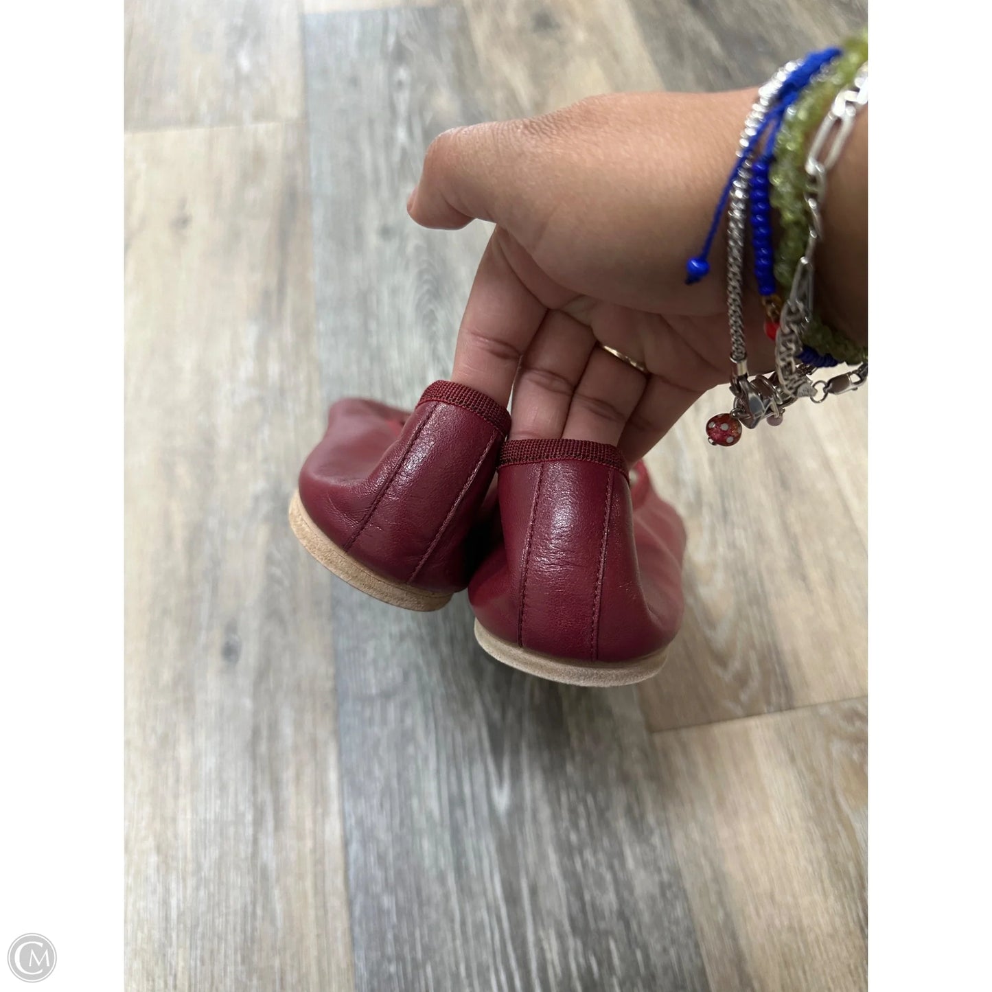 Shoes Luxury Designer By Celine In Red, Size: 8.5