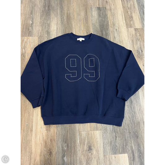 Sweatshirt Crewneck By L Space In Blue, Size: L
