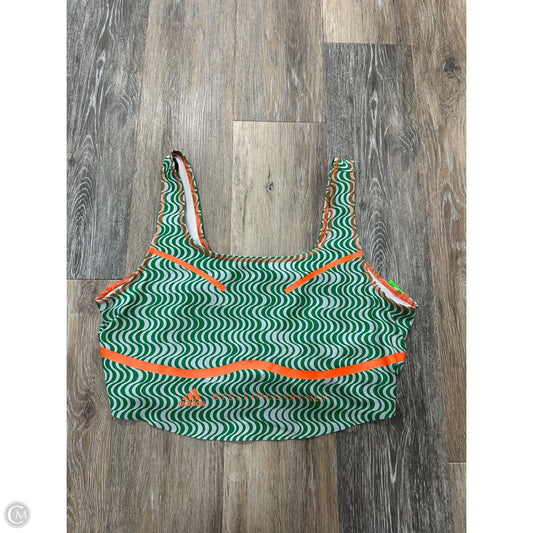 Athletic Bra By Adidas In Green, Size: 1x