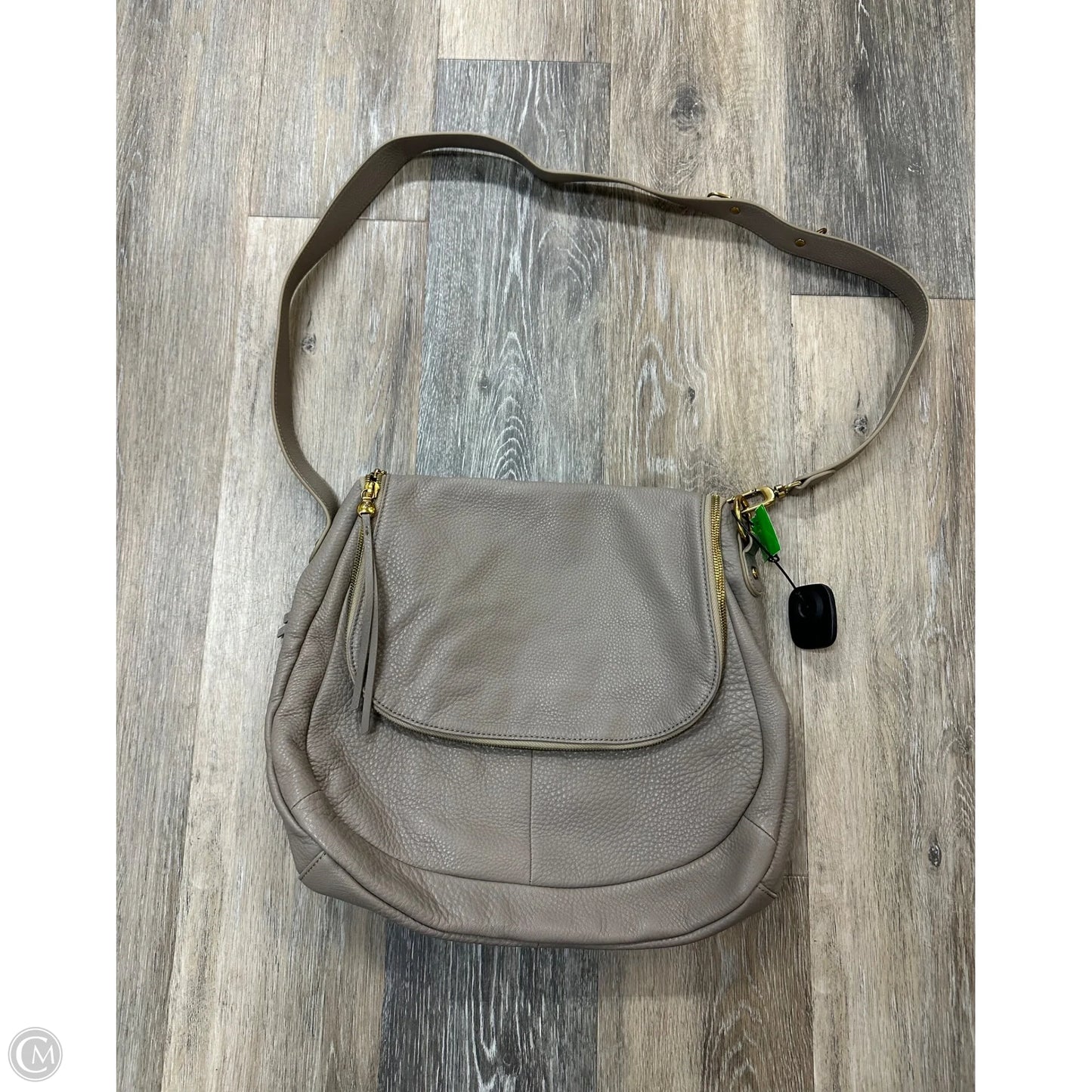 Handbag Leather By Hobo Intl, Size: Large