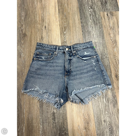 Shorts By Good American In Blue Denim, Size: 2/26