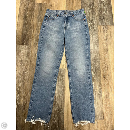 Jeans Straight By Adriano Goldschmied In Blue Denim, Size: 4