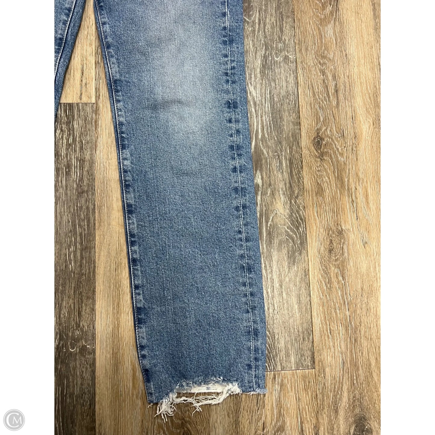 Jeans Straight By Adriano Goldschmied In Blue Denim, Size: 4