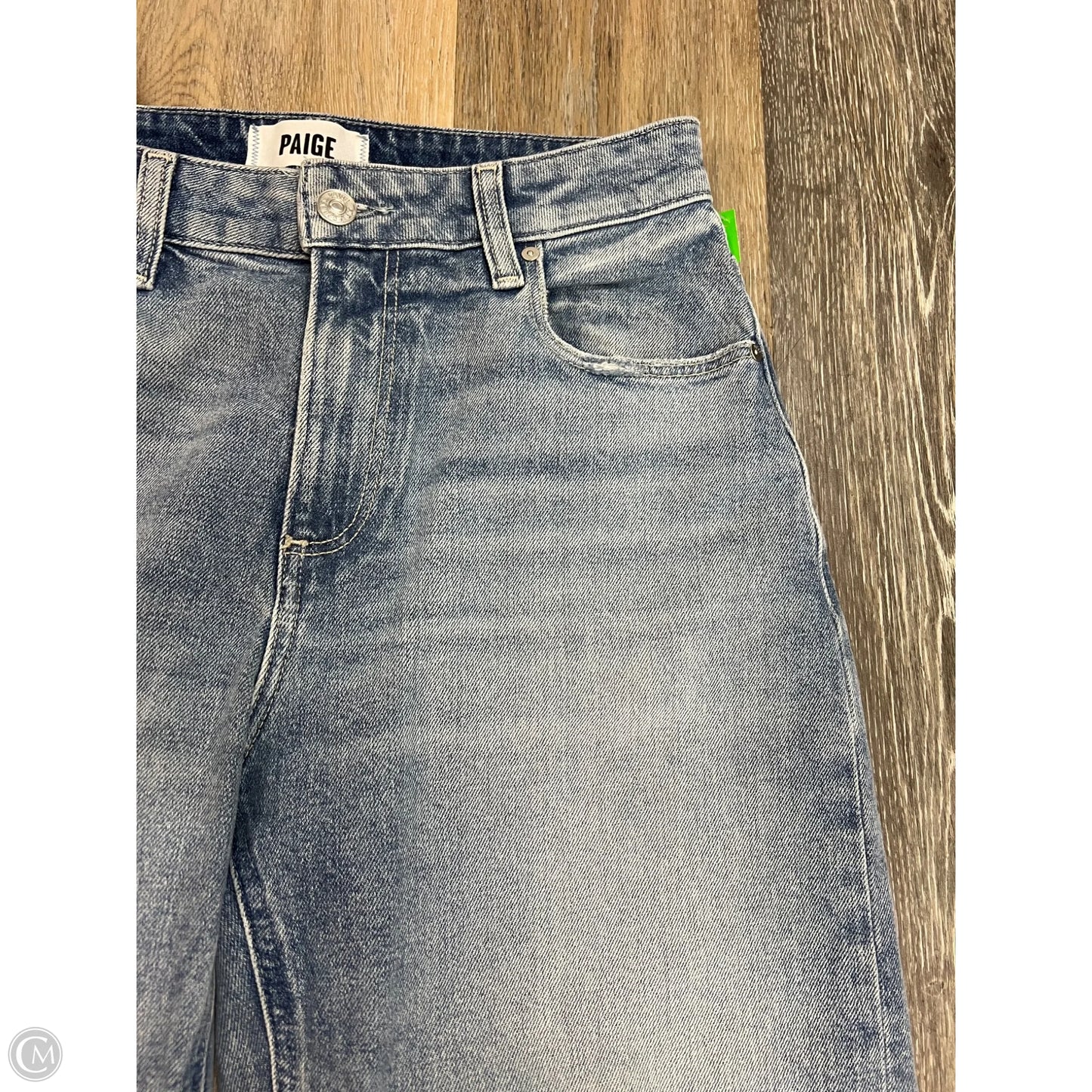Jeans Straight By Paige In Blue Denim, Size: 2/26